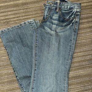Seven7 Women's Flare Jeans in Denim Blue